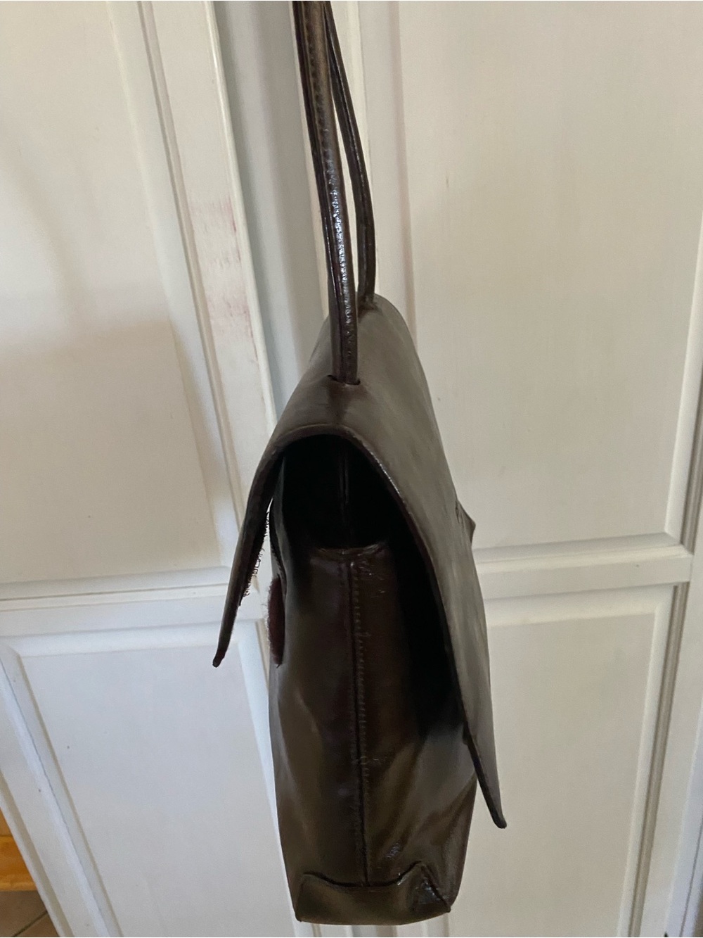 Vintage Rina Richi x Prada collab Brown Leather bag - Picture 9 of 11